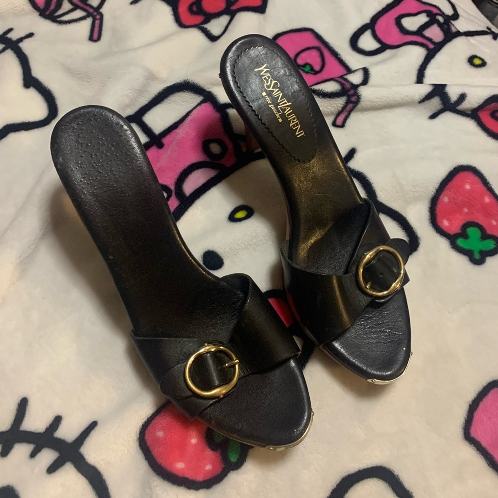 YSL BLACK HEELS